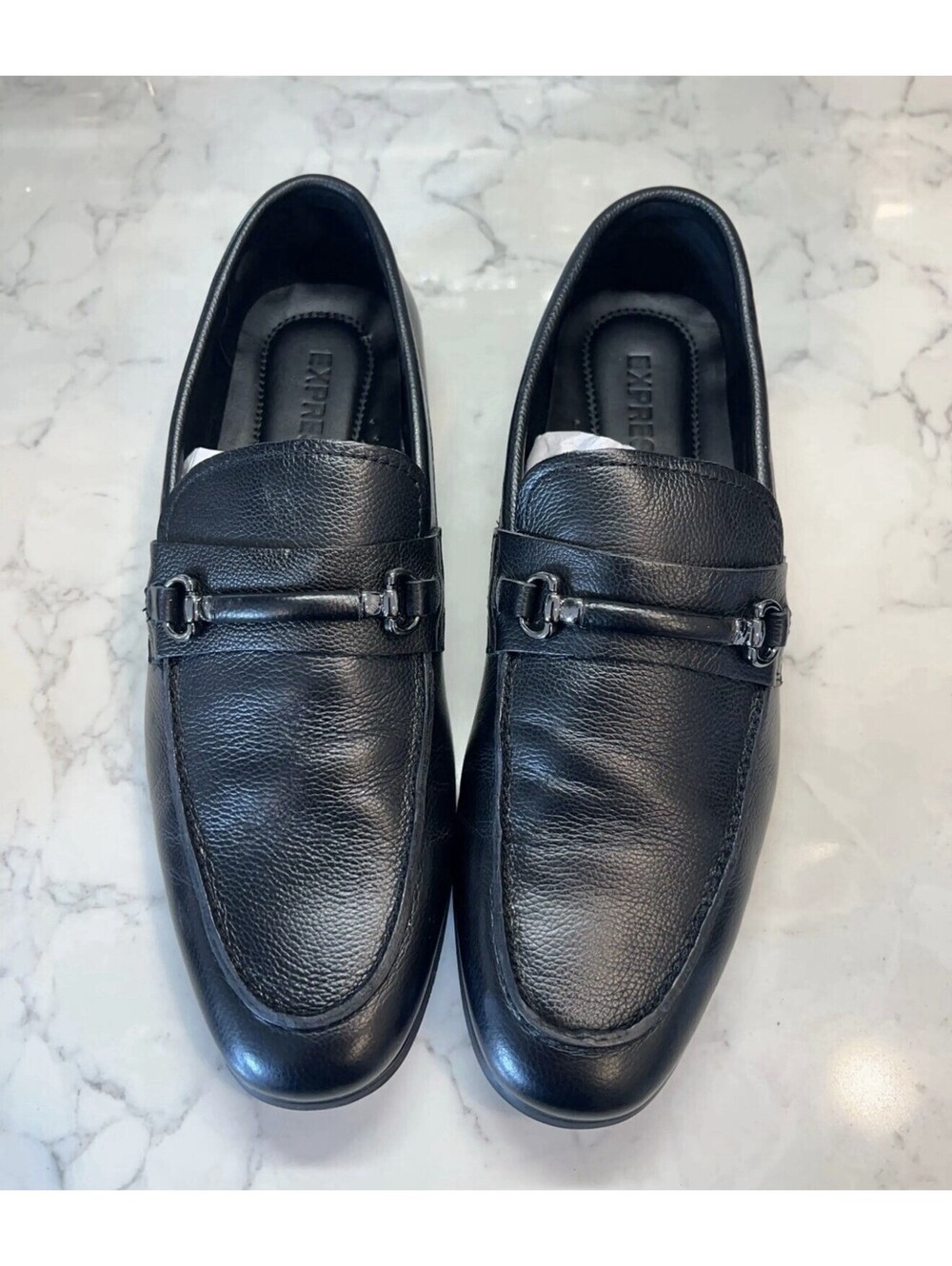Size 9 Men’s Express Leather Loafers (Upper) Black Color